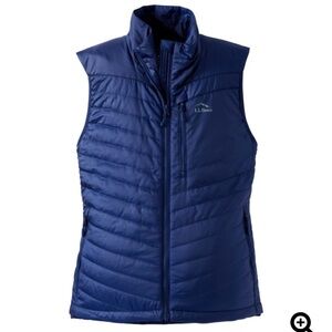 🆕 NWT L.L. Bean Women’s PrimaLoft Packaway Vest in navy